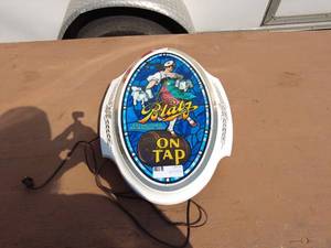 Vintage Blatz Beer On Tap Lighted Sign