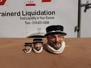 Royal Doulton Beefeater Toby Jug Set - 3 Sizes