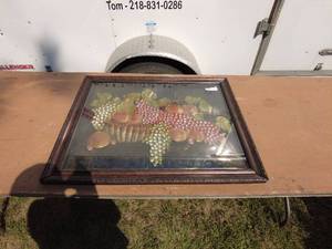 Framed 3D Fruit Basket Artwork