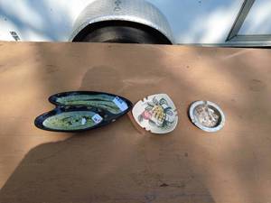 Collection of Decorative Ceramic and Metal Trays