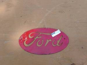 Vintage Ford Metal Emblem Sign