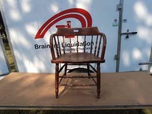 Vintage Wooden Spindle Back Armchair