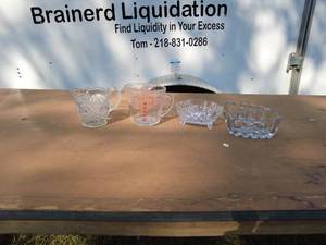 Lot of 5 Assorted Glassware Items