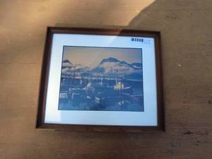 Framed Nautical Photograph and Halls Superior Quality Kitchenware Set