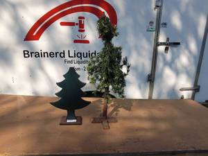 Decorative Wooden and Artificial Christmas Trees