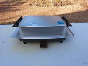 Electric Food Warmer with Two Pans and Temperature Control