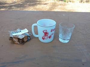 Collection of Vintage Tom and Jerry Glasses - Mug and Shot Glass