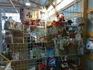 Holiday Decorations Assortment - Santa Claus, Wreaths, and Ornaments