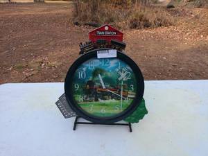 Vintage Train Station Wall Clock - 1995 Sea Star Clock