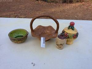 Collection of 4 Vintage Decorative Pieces - Ceramic and Stoneware