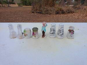 Collection of Vintage Salt and Pepper Shakers with Figurine - 8 Pieces