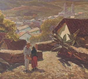 lot 85 image: Stunning Scenic Print by Audrey Goldberger Bear