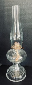 lot 121 image: Two Vintage Oil Lamps