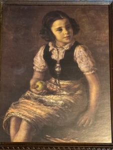 lot 41 image: Vintage Framed Hand Colored Art Gravure