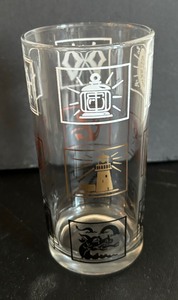 lot 136 image: Set of Six Vintage Anchor Hocking Nautical Motif Tumblers