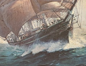 lot 166 image: The Romance of Sail Print by Frank Vinning Smith
