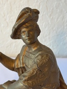 lot 216 image: Antique N. Mullers Cast Metal Clock Topper