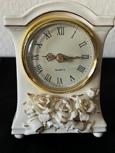 lot 34A image: Vintage Avon Porcelain Decorative Clock