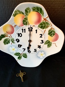 lot 255 image: Vintage Porcelain Decorative Clock