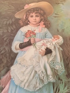 lot 241 image: Framed Vintage Print Missy