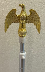 lot 228 image: Patriotic Plastic Flag Pole