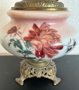 lot 235 image: Vintage Hand Painted Victorian Lamp Base