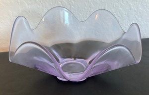 lot 325 image: Colorful Color Glass Bowl, Pitcher, Vase, Candle Holder and More