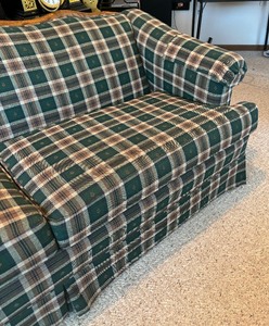 lot 29C image: Clayton House Upholstered Sofa  Couch