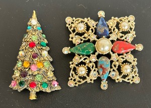 lot 27C image: Six Beautiful Vintage Brooches