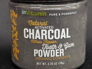 lot 19 image: tooth cart - Lot of 8 inVitamin Natural Activated Charcoal Tooth & Gum Powder - Citrus Flavor