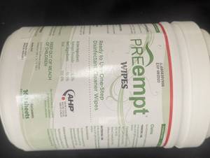 lot 24 image: front room pallet - PreEmpt Disinfectant Cleaner Wipes - Pack of 3