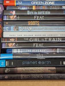 lot 43 image: ms 4 - Mixed Media Lot DVDs, Blu-rays and VHS Tapes