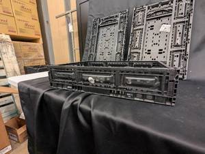lot 64 image: back room pallet - Lot of 4 IFCO Foldable Plastic Crates