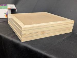 lot 151 image: back room pallet art - Daveliou Wood Panels for Artists - 12x12 - Pack of 4