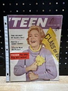 lot 20 image: 1958 December Teen Magazine Sandra Dee