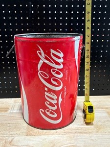 lot 35 image: Vintage Coca Cola Trash Can