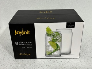 Joy Jolt Beer Can Drink Glasses