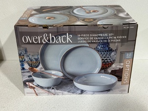 Over & Back 16 Piece Dinnerware Set