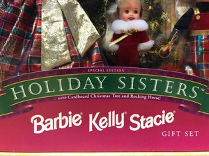 Mint in Box HOLIDAY SISTERS Barbie, Kelly &amp Stacie Gift Set&nbsp