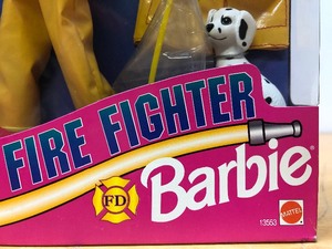 Mint in Box Career Collection Special Edition FIRE FIGHTER Barbie Doll Set