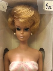 Mint in Box Bubble Cut Barbie w Stand - Marl &amp Barbie tag