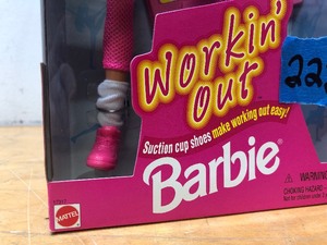 Mint in Box WORKIN OUT Barbie w Music Cassette