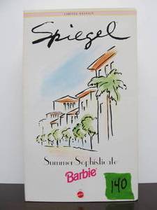 Mint in Box Spiegel Limited Edition SUMMER SOPHISTICATE Barbie