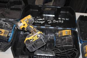 lot 261 image: DeWalt 14 (6mm) 20V 5Ah Impact Driver DCF887 with Battery, DeWalt DCB115 12V20V Max Lithium Ion Charger, Case