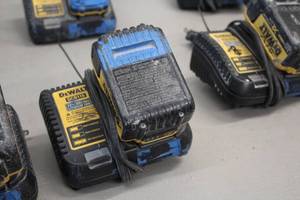 lot 303 image: DeWalt 12V Max  20V Max Lithium Ion Charger DCB115 with DeWalt 20V Max XR Lithium Ion Battery