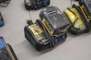 lot 304 image: DeWalt 12V Max  20V Max Lithium Ion Charger DCB115 with DeWalt 20V Max XR Lithium Ion Battery