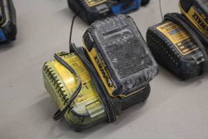 lot 305 image: DeWalt 12V Max  20V Max Lithium Ion Charger DCB115 with DeWalt 20V Max XR Lithium Ion Battery