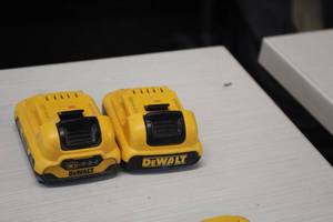 lot 314 image: Lot of (2) DeWalt 12V 2Ah Batteries