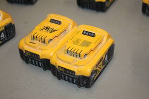lot 339 image: Lot of (2) DeWalt 20V 4Ah XR Lithium Ion Batteries