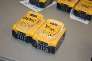 lot 351 image: Lot of (2) DeWalt 20V 5Ah XR Lithium Ion Batteries
